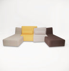 Confluences Modular 4 seater in Alcantara