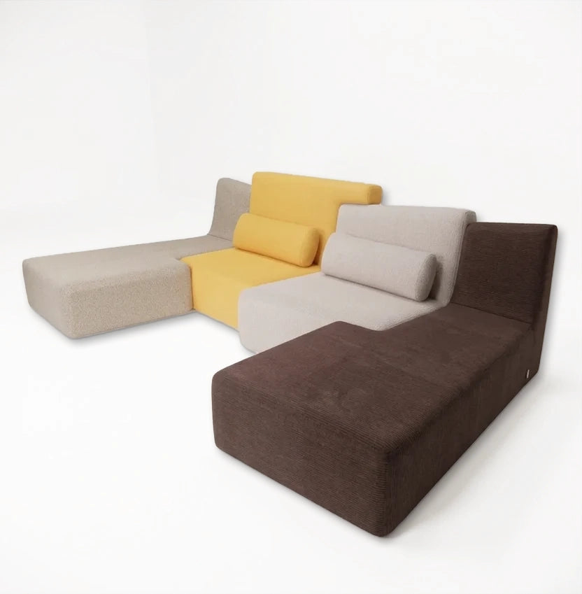 Confluences Modular 4 seater in Alcantara